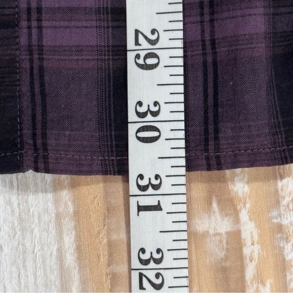 XCVI Purple Plaid Tunic Top in Size Medium - Picture 7 of 8